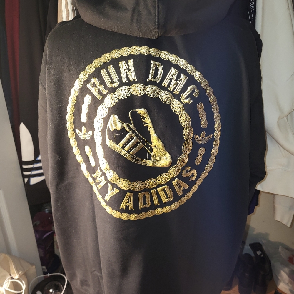 Adidas Vintage RUN DMC "My Adidas" Hoodie XLarge, Unique Piece of clothing, BNWT